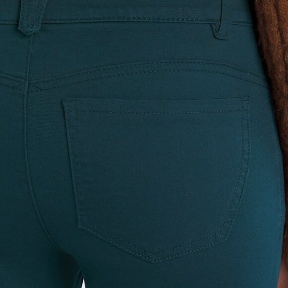 Democracy Ab Solution Teal Green Eddie Skinny Jean Size 4 - Picture 4 of 6